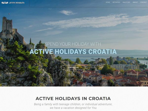 Izrada responzivne web stranice za Turističku agenciju Active Holidays Croatia